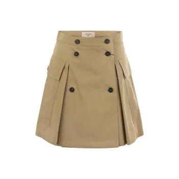 WEEKEND MaxMara Zebio Button Detailed Mini Skirt