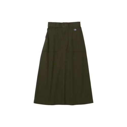 Champion SS24 Casual Long Skirts Women's Olive