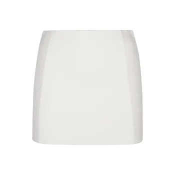 PAROSH Casual Short Skirts Women's White