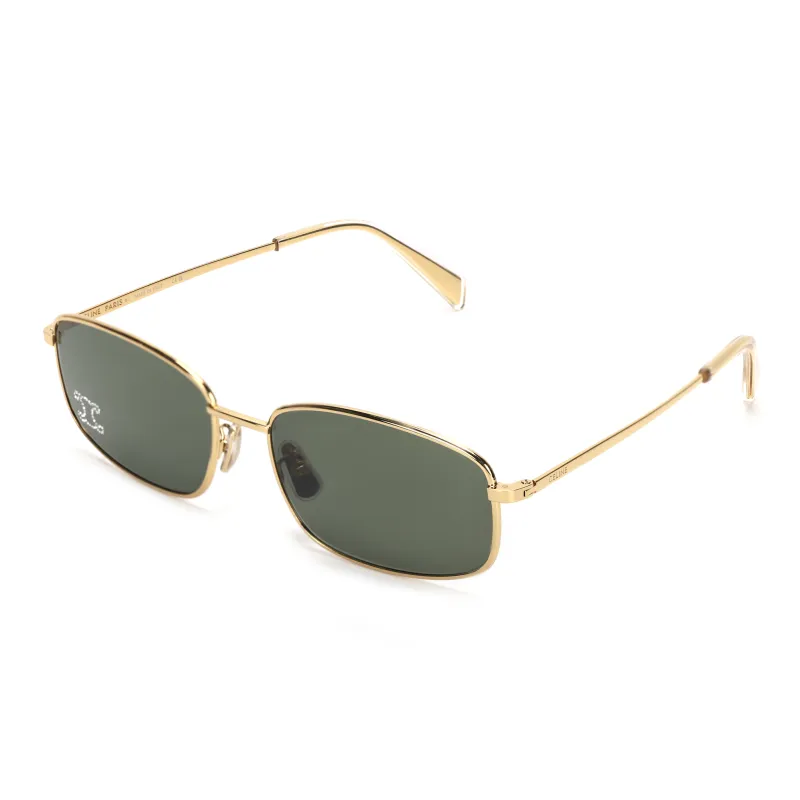 CELINE Triomphe Rhinestone 02 Sunglasses In Metal With Crystals-0