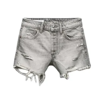 ZARA Denim Shorts Women's Gray