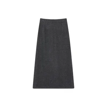 ELF SACK Casual Short Skirts Women's Versatile Dark Gray