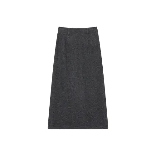 ELF SACK Casual Short Skirts Women's Versatile Dark Gray