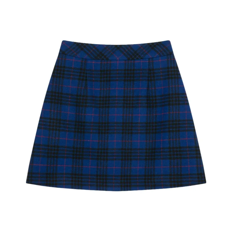 E.land Casual Short Skirts Women's Dark Blue-0