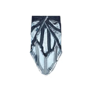 OFF-WHITE Shredded Mini Skirt