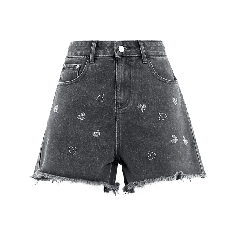 Silly SS24 Denim Shorts Women's Black-0
