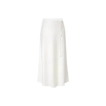 Mapping Casual Long Skirts Women's Ecru