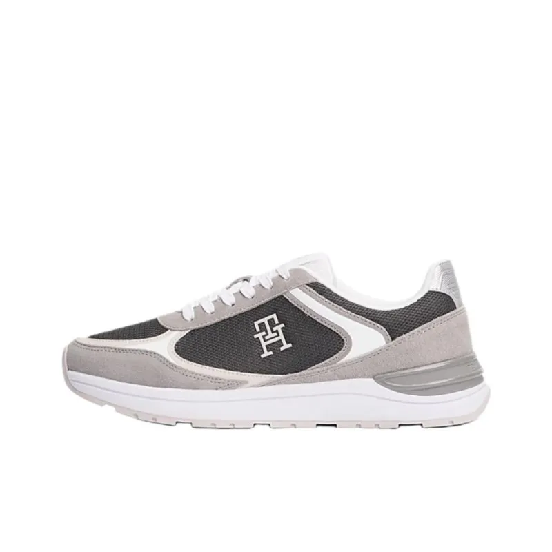 Tommy Hilfiger TH Monogram Low Top Casual Shoes Women's Gray-0