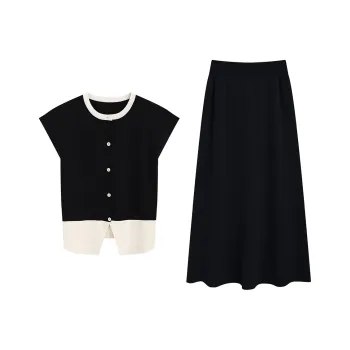 SNZX Two Piece Skirt Sets Women's