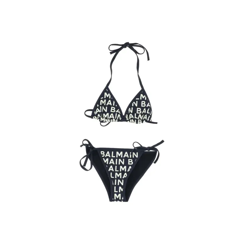 BALMAIN Logo print Bikini Set-0