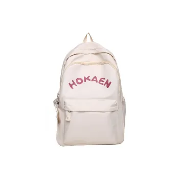 AIBAG Nylon Backpack Unisex White/Black/Yellow/Blue/Pink