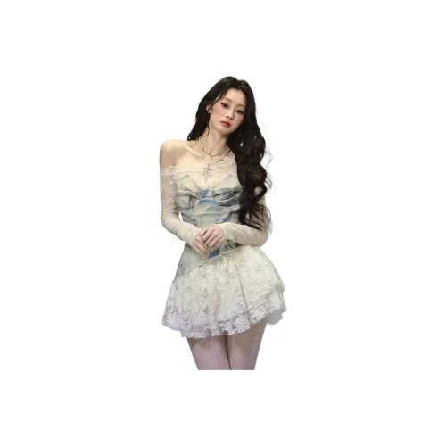 XIANSINIAO Long Sleeved Dress Women's