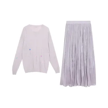 PZHK Two Piece Skirt Sets Women's