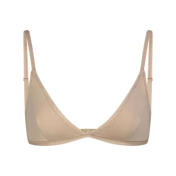 SKIMS SIGNATURE SWIM ADJUSTABLE TRIANGLE TOP Bikini Women's DESERT/Desert