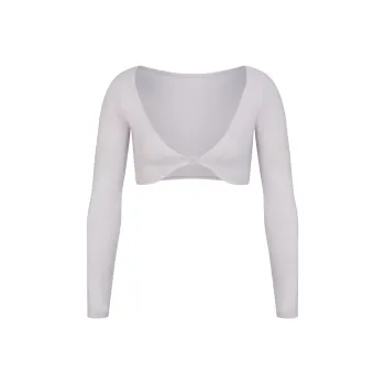 SKIMS SIGNATURE SWIM LONG SLEEVE SHRUG Bikini Women's Chrome/Chrome-Plated