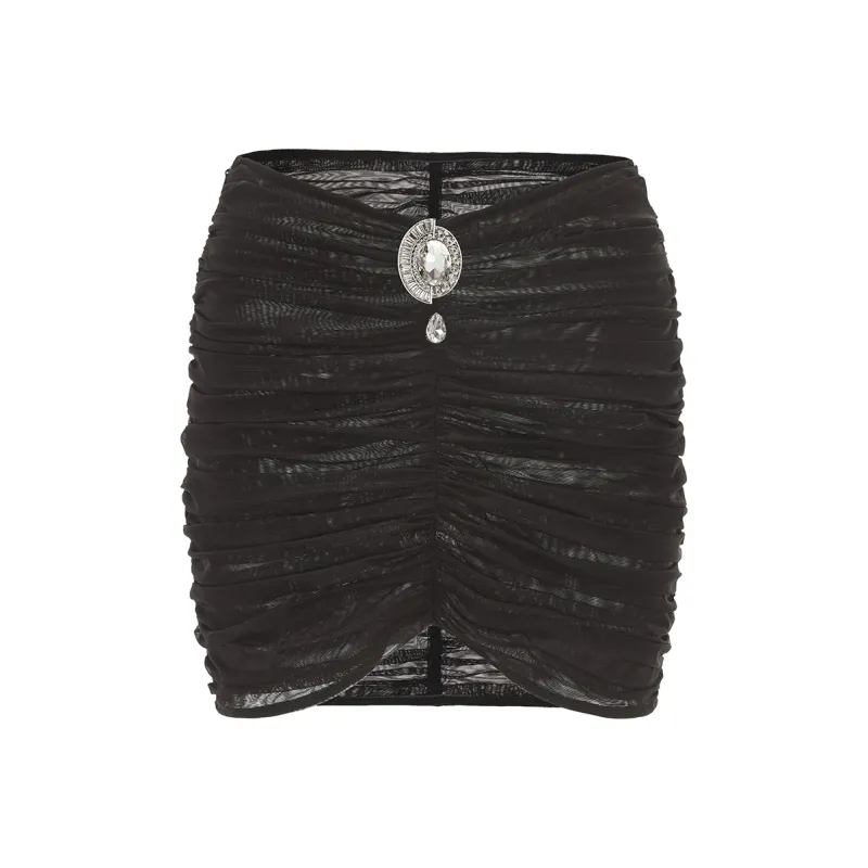NANA JACQUELINE Casual Short Skirts Women's Black-0