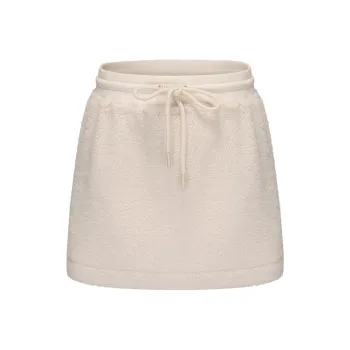 CHIWAWAMEME Casual Short Skirts Women's Cream Beige