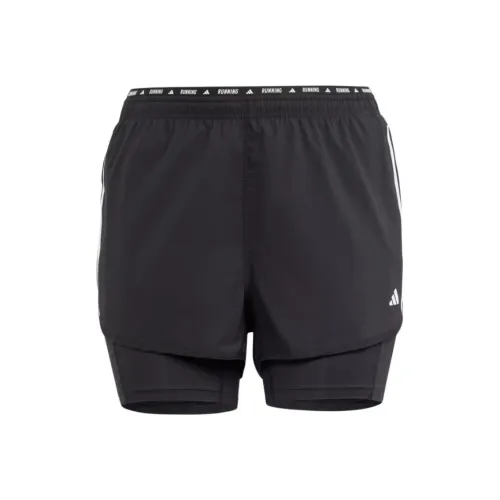 Adidas Free Shipping With AdiClub Own The Run 3-Stripes 2-in-1 Shorts