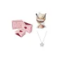 Champagne Rose+Silver Necklace