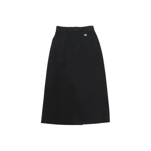 Champion FW24 Casual Long Skirt Women's Black