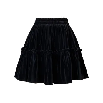 MM Casual Short Skirts For Fall And Winter Women's Black