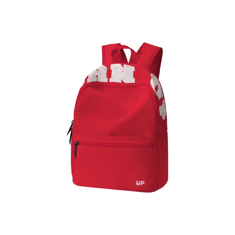 TURN UP Polyester Backpack Regular Unisex Red-1