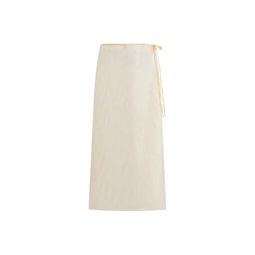 Sad Dog Casual Long Skirts Women's Ginger Yellow