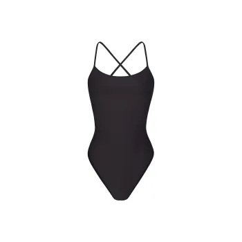SKIMS SIGNATURE SWIM CAMI ONE PIECE One-piece Swimsuit Women's ONYX/Onyx