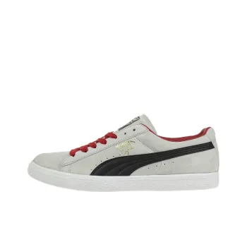 PUMA Clyde Script Anti Slip Wear Resistant Low Top Skateboard Shoes Men's Gray
