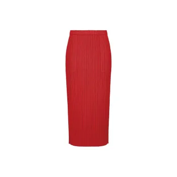 PLEATS PLEASE ISSEY MIYAKE SS24 Casual Long Skirts Women's Red