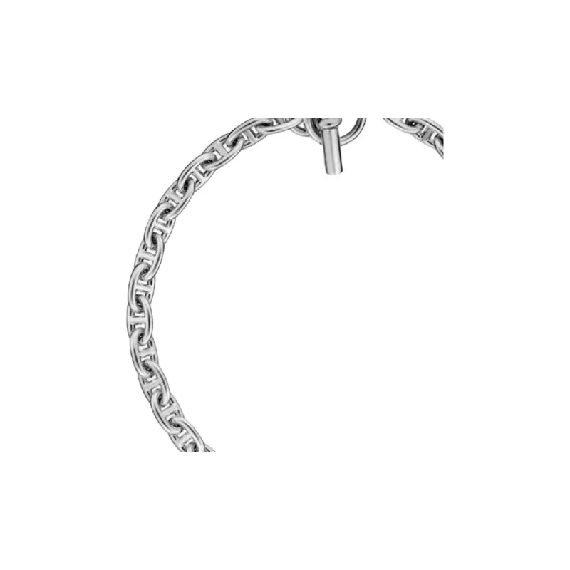 HERMES 925 Sterling Silver Necklaces Men's Silver-2