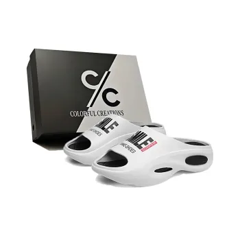 Colorful Creations Quiet, Slip Resistant, Quick Dry Slide Slippers Men's