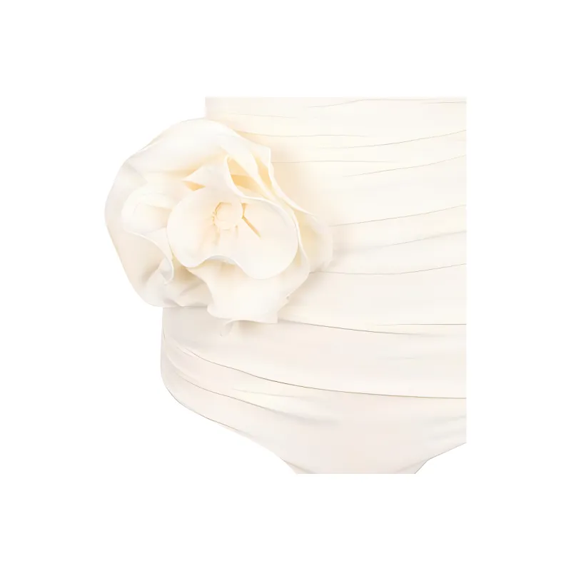 Magda Butrym Flower Appliqué Strapless Swimsuit-3