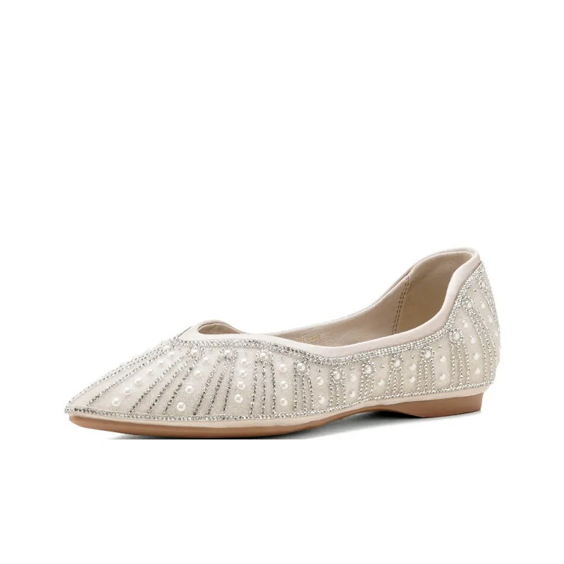 GOLDLION Casual Single Shoes Women's Beige-1