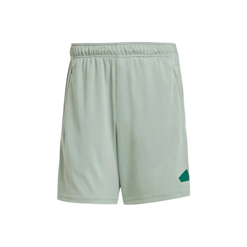 Adidas ESSENTIALSAEROREADY SS25 Train Sports Shorts Men's Silver Green-0