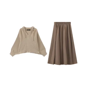 MRR&CO. Skirt Set Women's Coffee