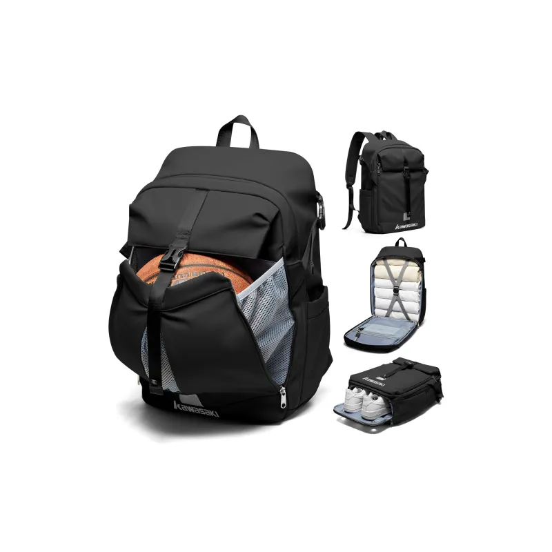 Kawasaki Fabric Backpack Helmet Bag Ball Bag Unisex Multicolor-5