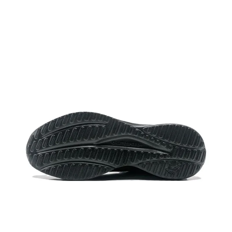 QIAODAN Slip Resistant And Breathable Low Top Casual Running Shoes Men's Black-5