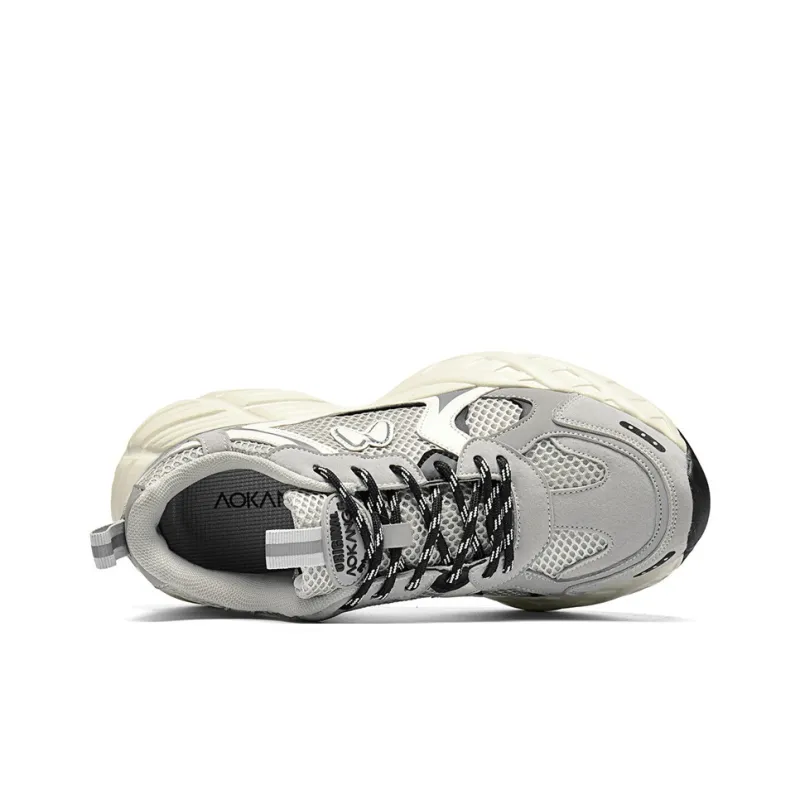 AOKANG Earth Stroll Series Slip Resistant, Abrasion Resistant, Breathable, Lightweight Low Top Chunky Sneakers Women's-10