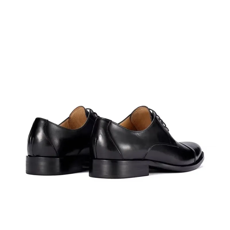 Bansley Dress Shoes Unisex Low Top Black-3