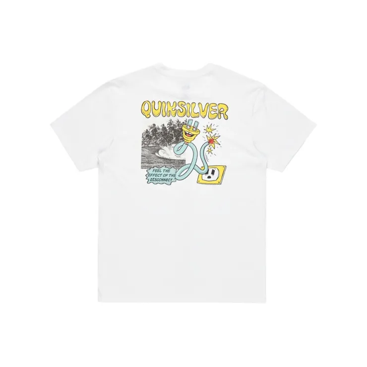 Quiksilver T Shirts Men White-1