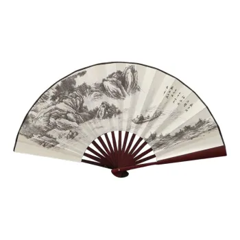 Xiang Ning Pai Twill Damask And Silk Fan