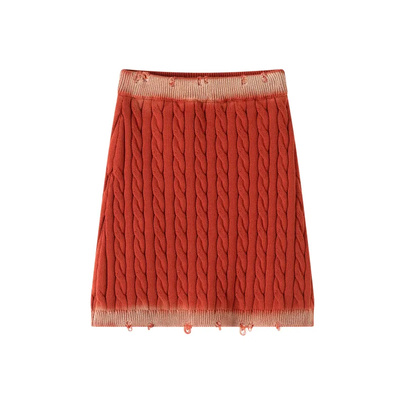Coca Cola Casual Short Skirts Women's Autumn Orange-0