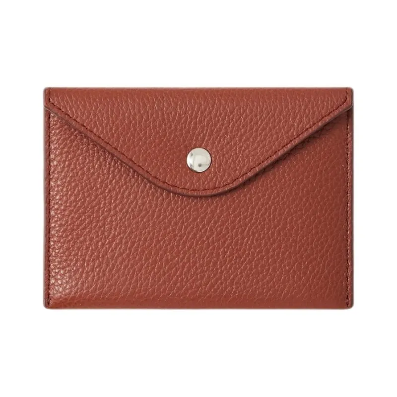 Lemaire Cow Leather Card Holder Women's Brown-0