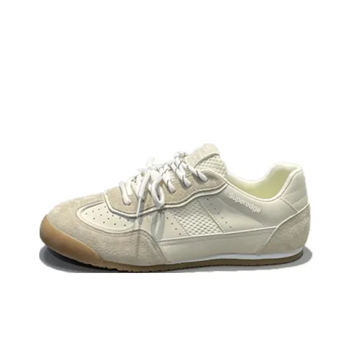 SUPEREDGE Anti Slip Wear Resistant Low Top Casual Shoes Men's Beige