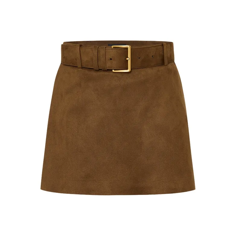 MOCO Casual Short Skirts Women's Toffee-0