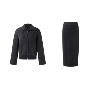 GOELIA Skirt Set Women's Dark Heather Gray