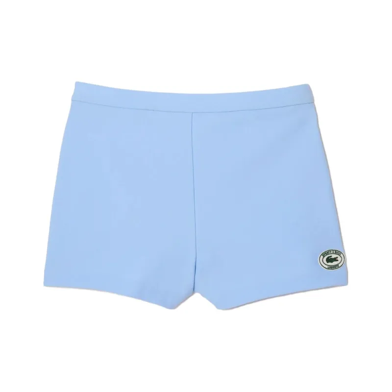 SPORTY & RICH X LACOSTE Logo-appliqué Shorts-0