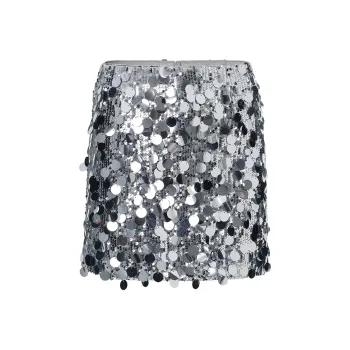 TAMMY TANGS Casual Short Skirts Women's Silver