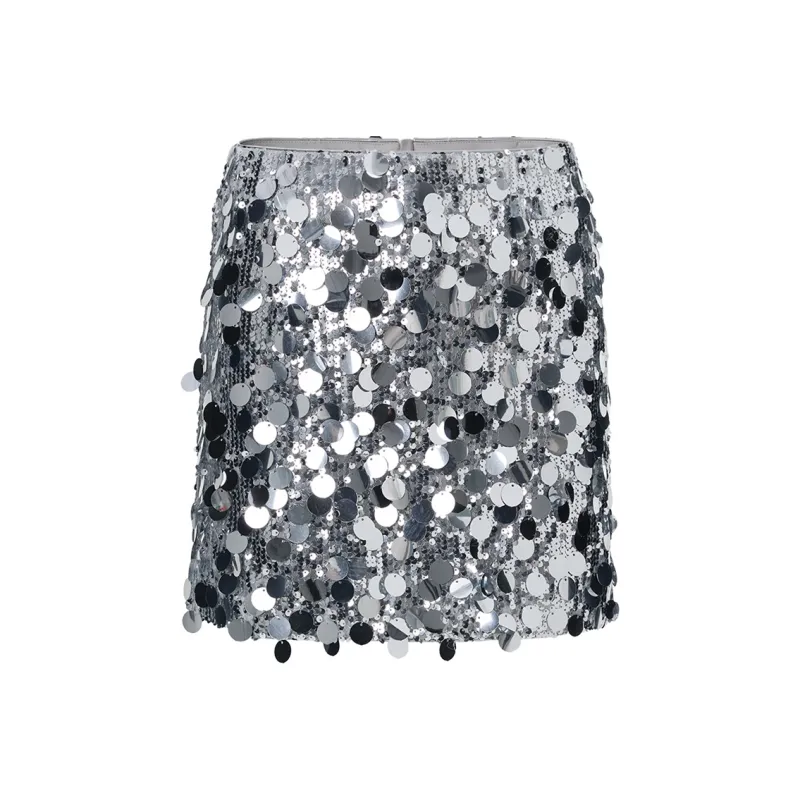 TAMMY TANGS Casual Short Skirts Women's Silver-0